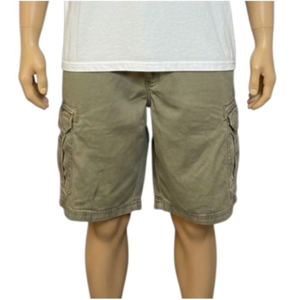 Wrangler Hero Originals Cargo Shorts Men's 44 x 10  GRAY Canvas Utility Gorpcore